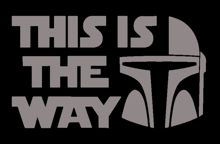 MANDALORIAN, THIS IS THE WAY, STAR WARS, Decal Stickers for Car, Laptop, Tablet