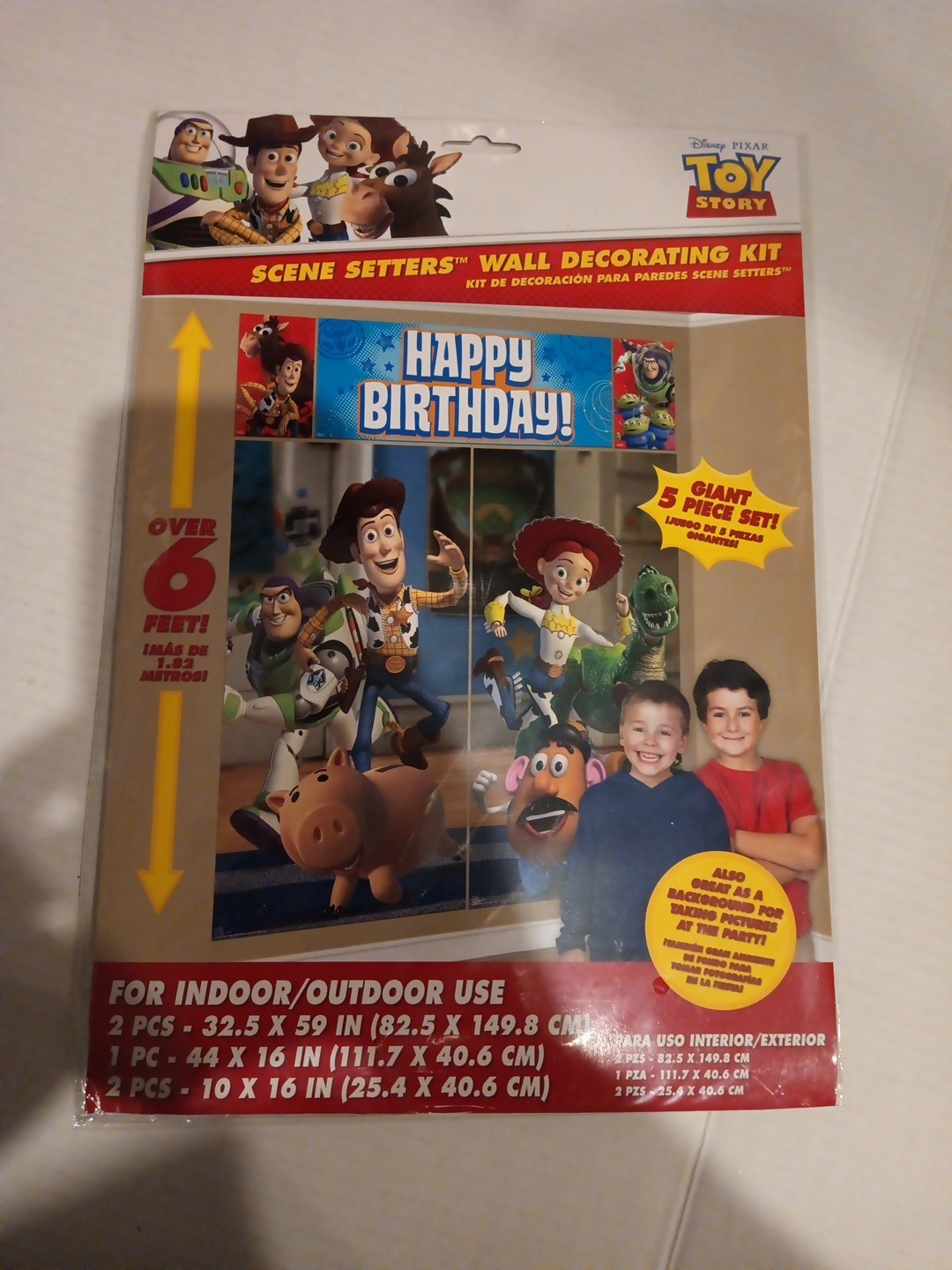 Disney Toy Story Birthday Party Wall Decorating Kit Scene Setters Giant 5-pc Set
