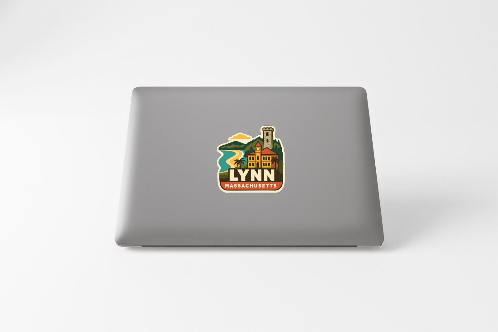 Lynn Massachusetts Sticker Decal Vinyl Die-Cut City Skyline Landmark Design