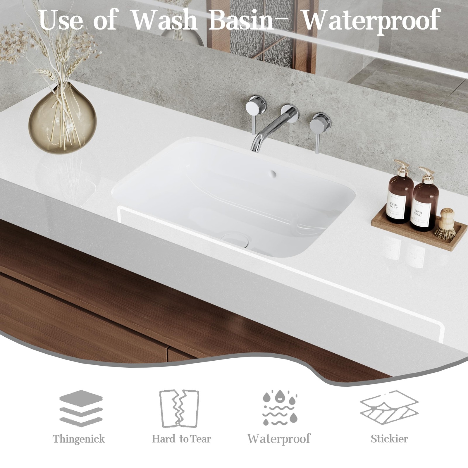 TANONE White Contact Paper Glossy Peel and Stick – White Wallpaper Self Adhes…