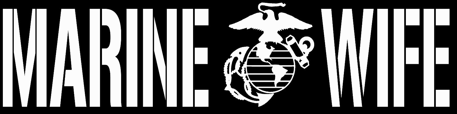 Marine Wife Vinyl Decal- United States Marine Corps USMC Sticker Auto Military