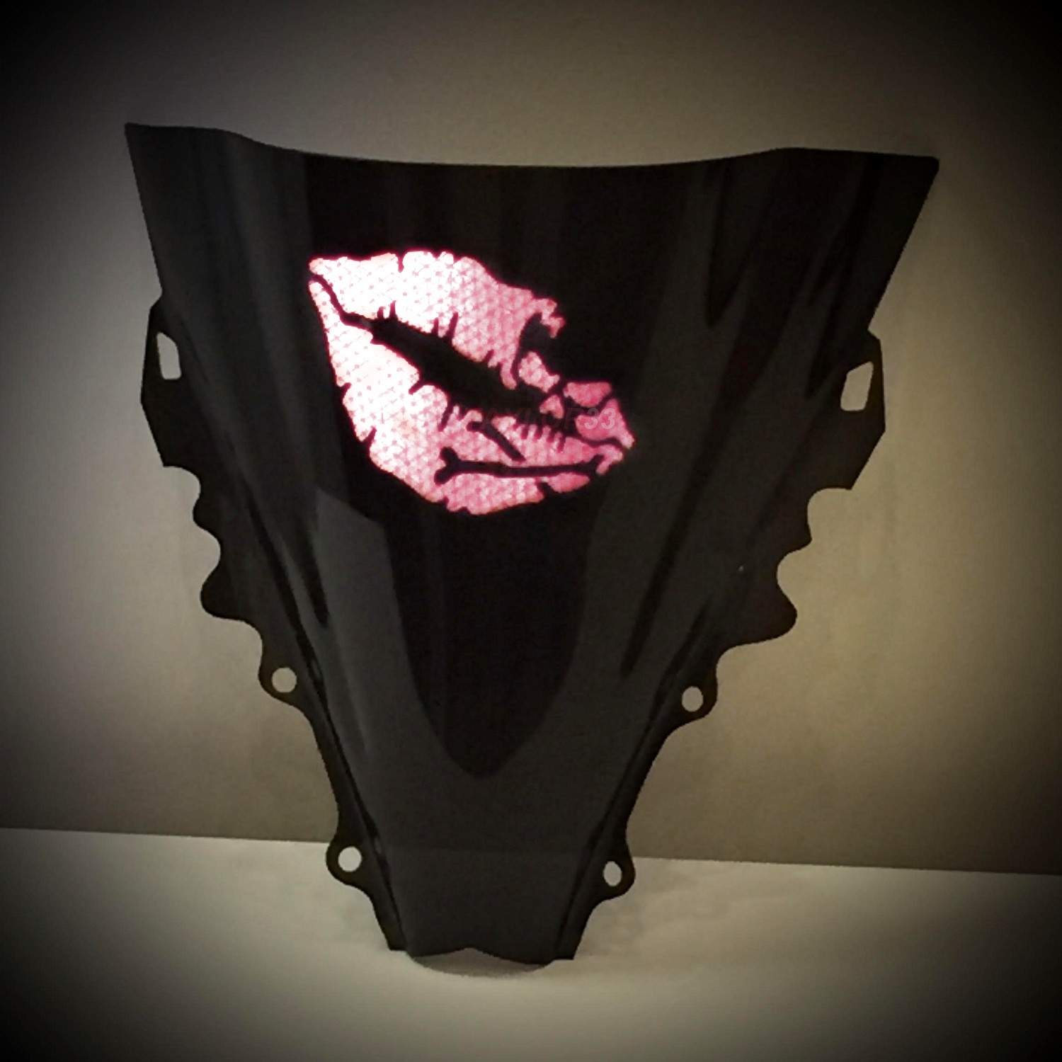 High Intensity REFLECTIVE Kiss Of Death Decals Stickers Motorcycles Cars Helmet