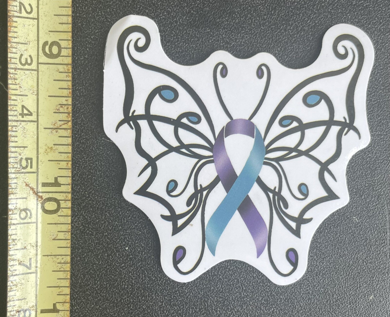 20 Suicide Prevention Awareness Stickers Purple Teal As Shown