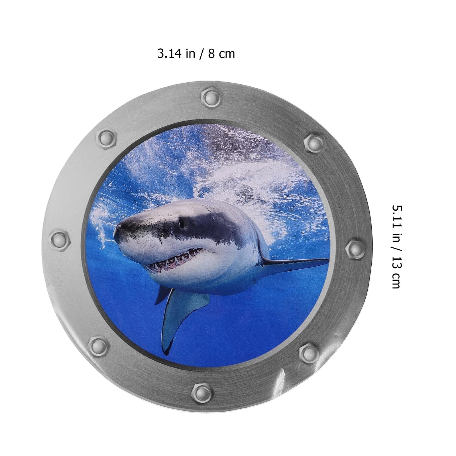 MILISTEN 3D Under The Sea Nature Scenery Removable Shark Wall Decals Animals …