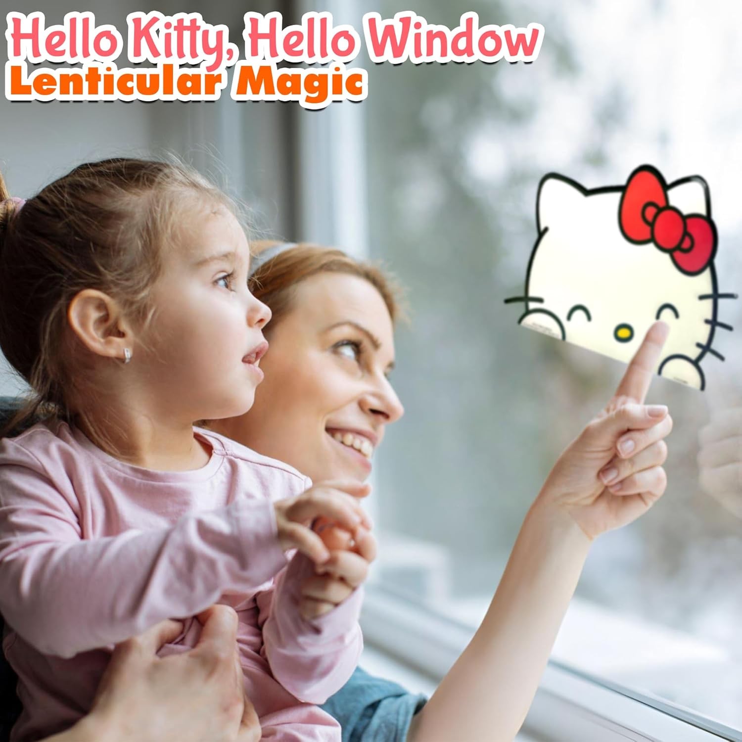 Officially Licensed Hello Kitty Large Car Sticker Decal – Waterproof, 9" Lenticu