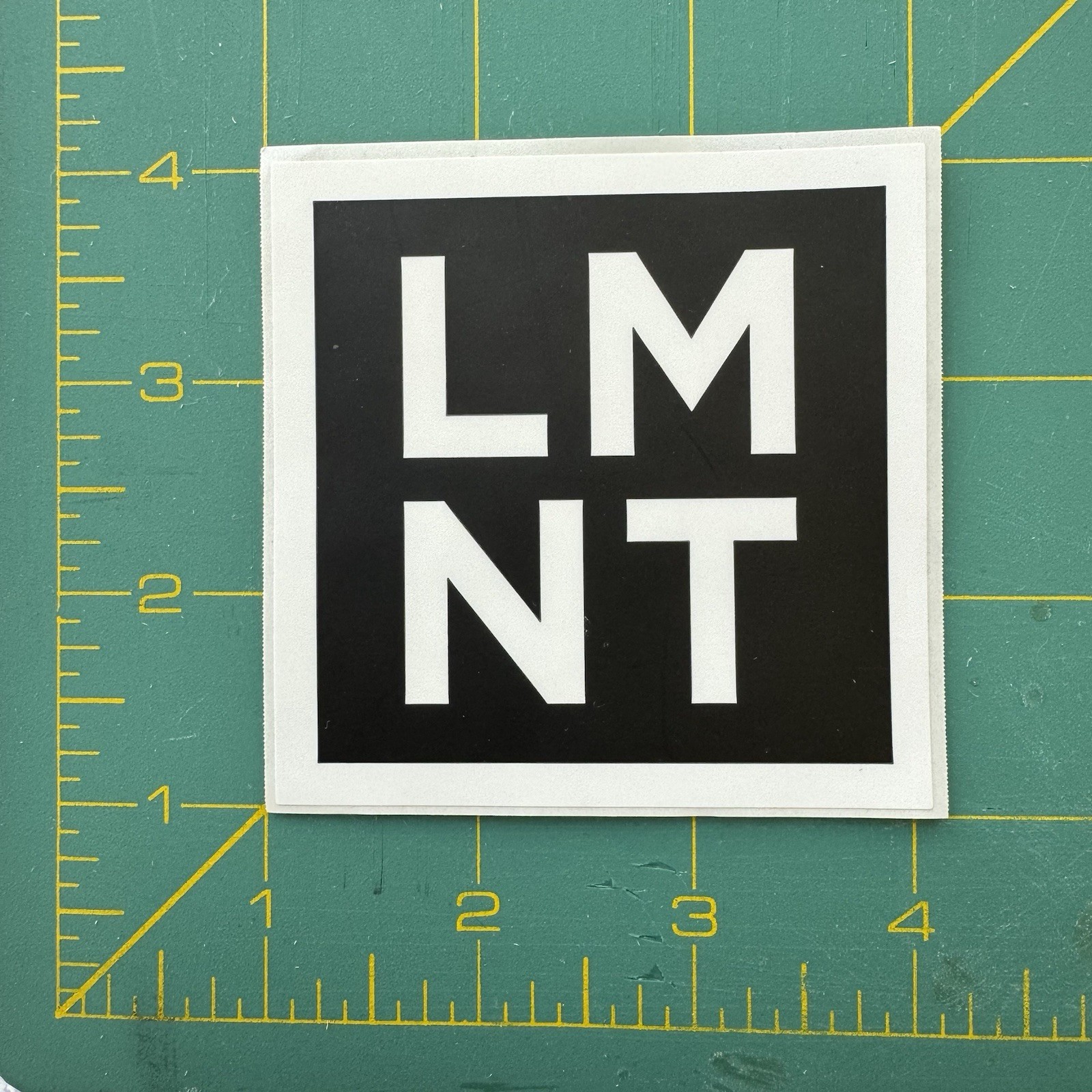 LMNT 2 Stickers + 1 Stick Set: More Salt Not Less, LMNT Black Square, Lemonade