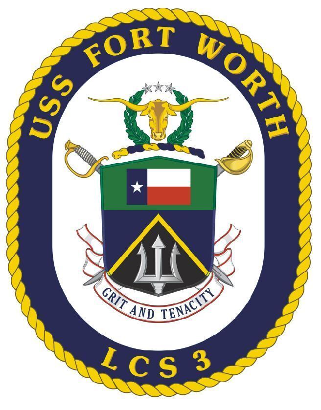USS Fort Worth Sticker Decal M240