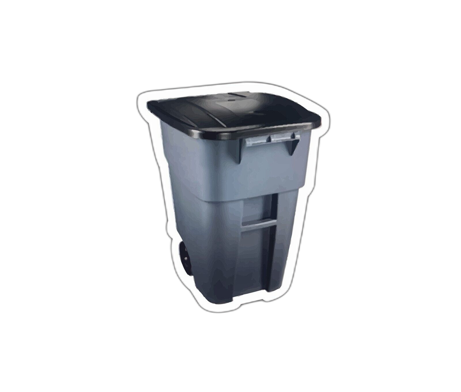 Trash Can Sticker Decal