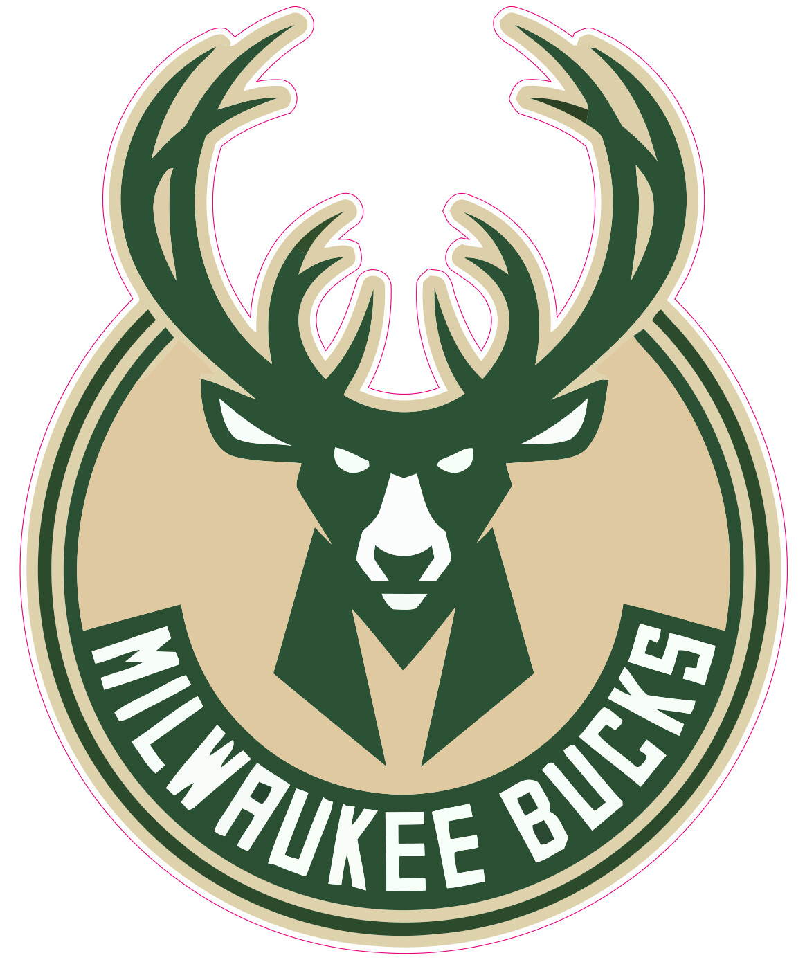 Milwaukee Bucks Basketball Vinyl Decal Sticker Car Truck Bumper Tumbler Mug