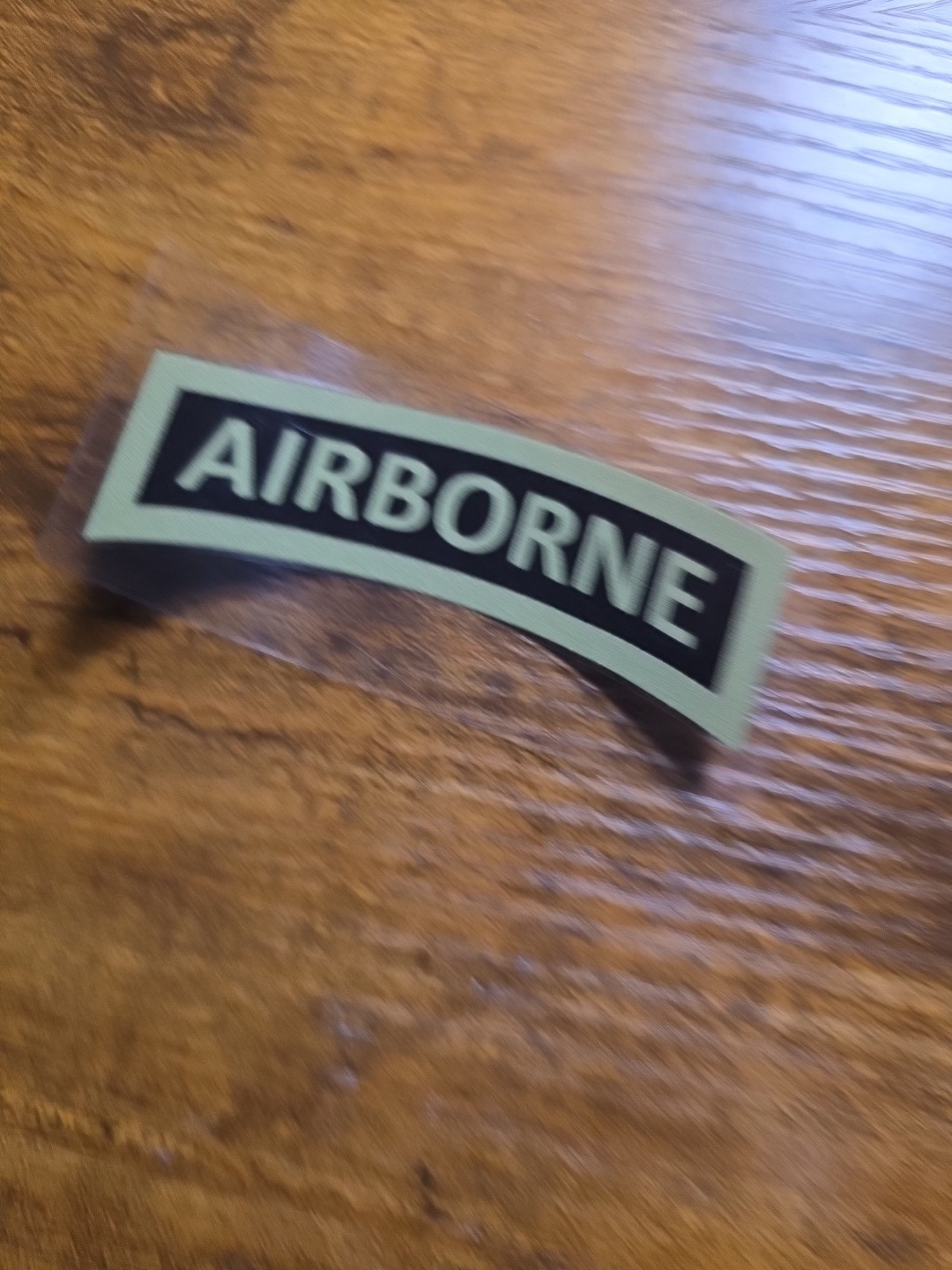 Airborne Tab Subdued 3in UV DTF Decal Waterproof Made In USA
