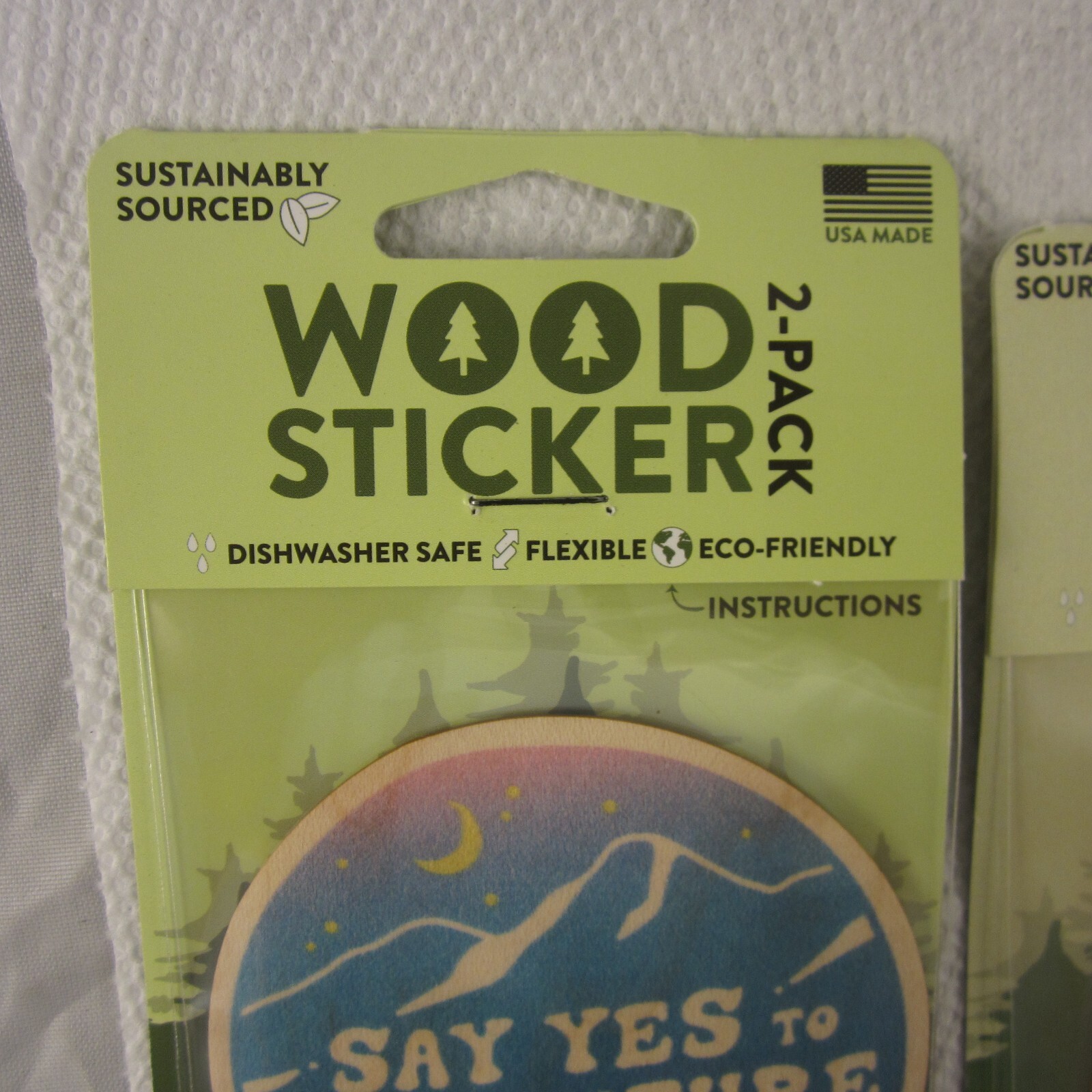 Wood Stickers Sustainably Sourced Real Wood Flexible And Eco Friendly Dust City.