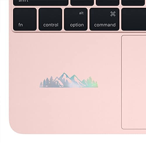 Mountain Tree Forest Vinyl Decal for Car () 6.8 inches x 1.7 inches Hologram