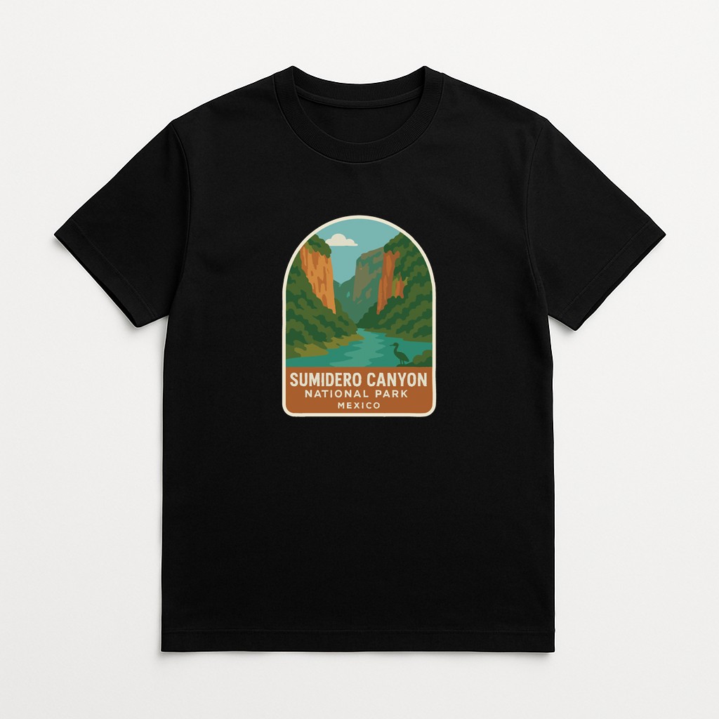 Sumidero Canyon Mexico Iron On Heat Transfer Vinyl HTV World National Parks