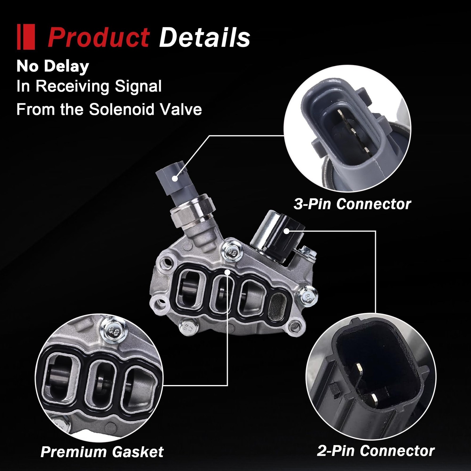 RLP VTEC Solenoid Engine Variable Valve Timing (VVT) Solenoid 918-078 Compati…