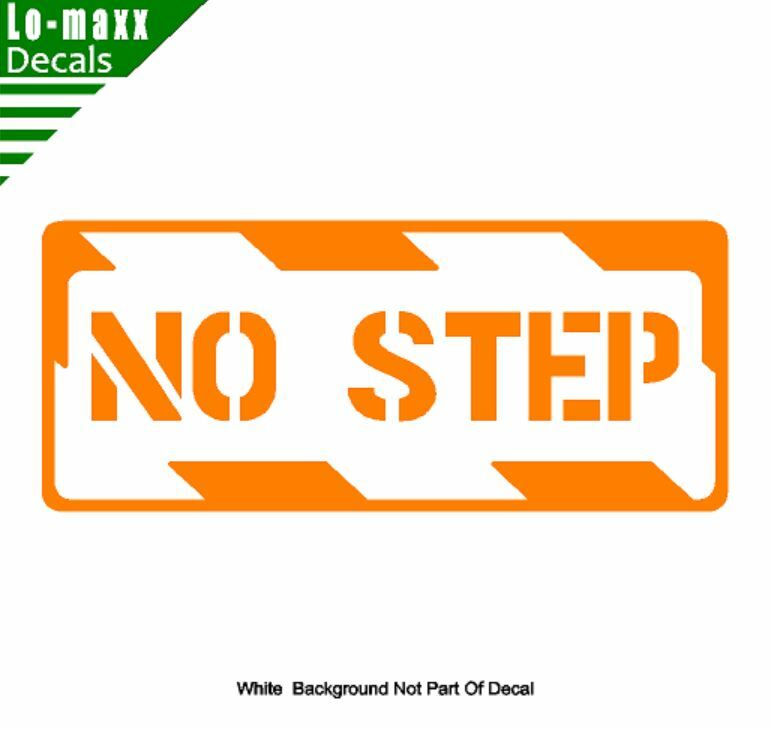 No Step Aircraft Markings Graphic Durable High Performance Die Cut Vinyl Decal