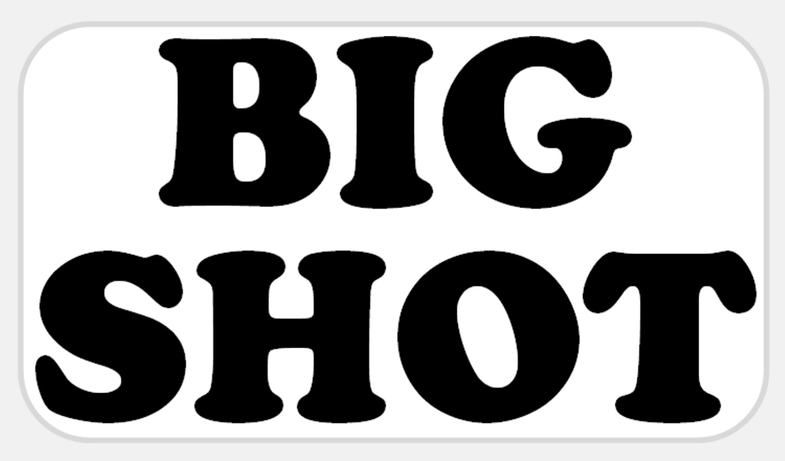 Big Shot 100 Pcs Stickers Pack 2.25 x 1.25 in Boss Deal Top Dog