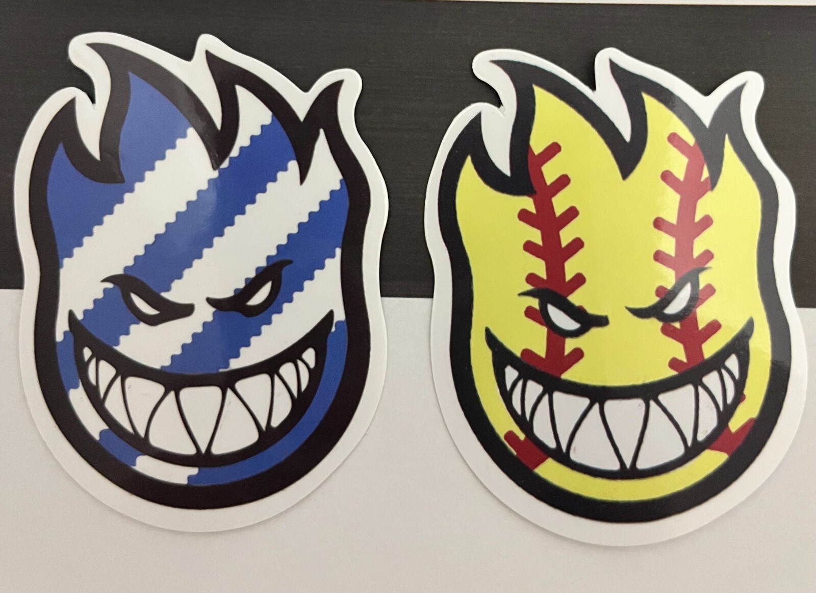 SPITFIRE Sports Ball " FireBall Big Head " Vinyl Decal Sticker Free Ship & Track