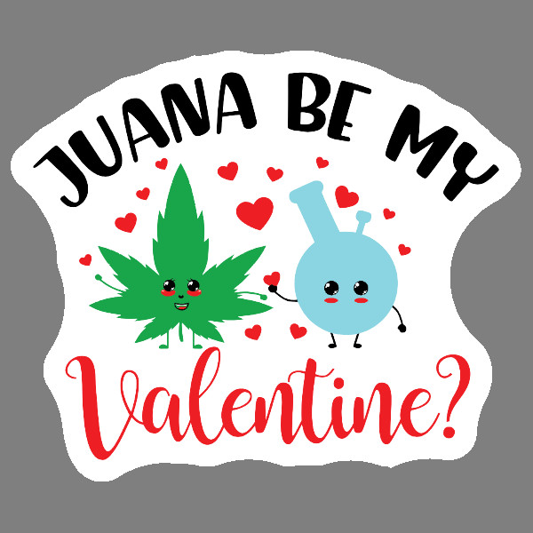 Galentine 420 Sticker Stoner Girl Valentine Decal UV Safe Weatherproof Vinyl