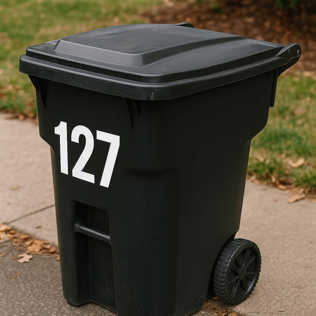 3inch Large Mailbox Numbers Stickers 4 Sheets Letter and Numbers Stickers Wat…