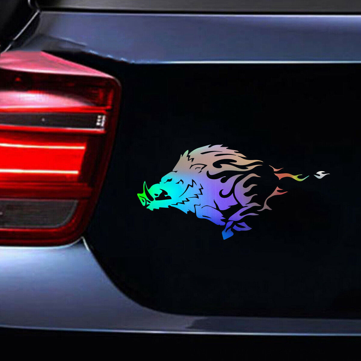 1Pcs Wild Hog Pig Boar Animal Car Auto Truck Window Bumper Vinyl Sticker Decal