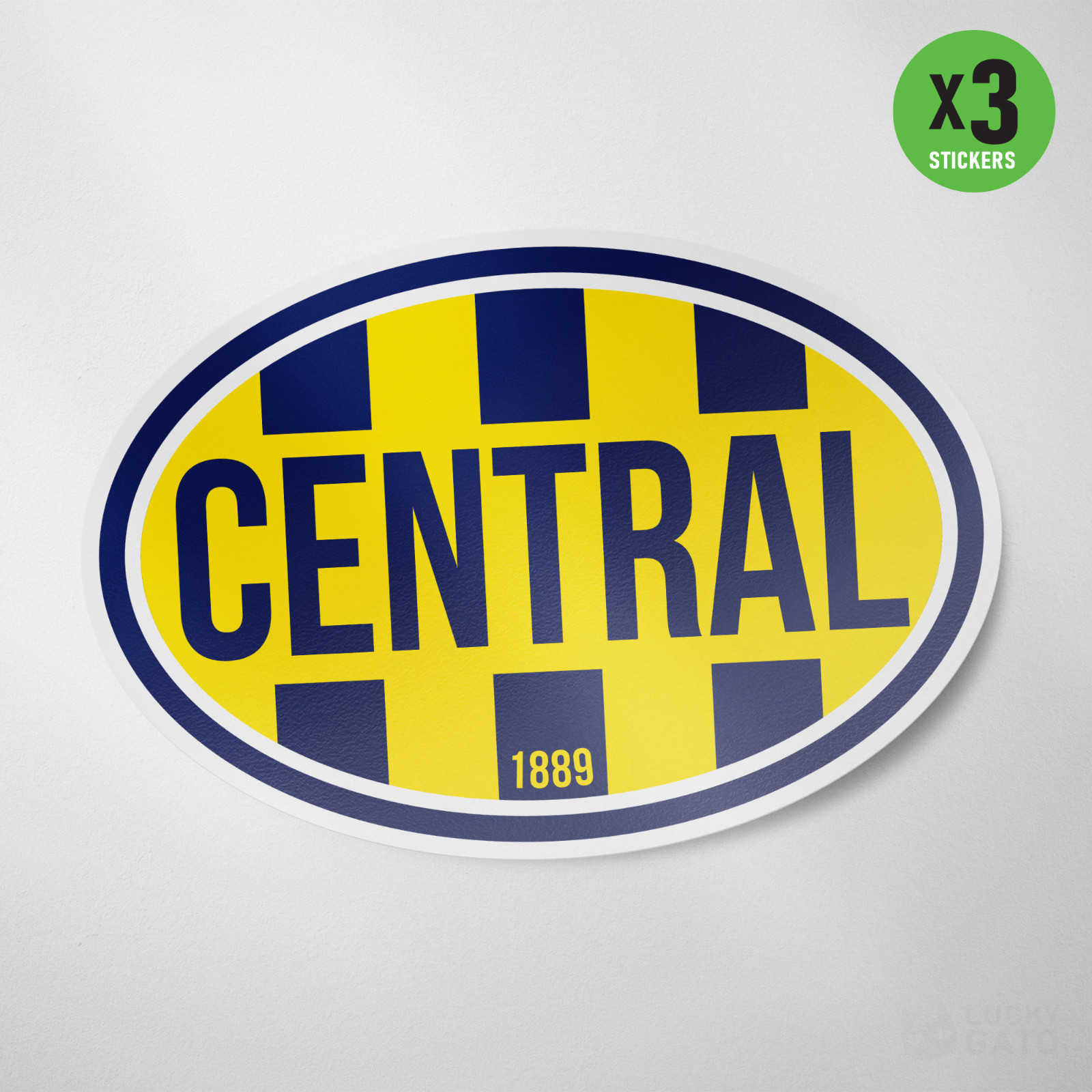 (3 Pack) Rosario Central Argentina Sticker Calcomania Vinyl Decal Soccer Futbol