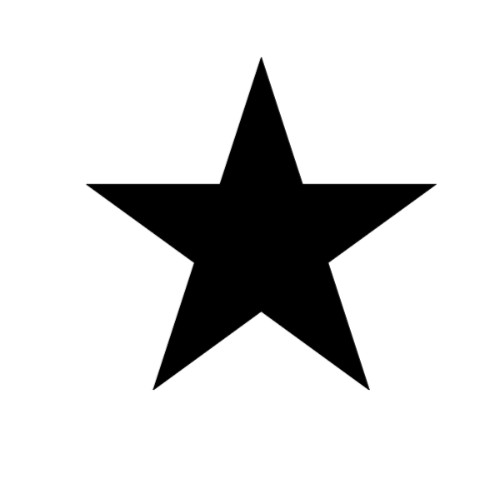 Star 5 point Vinyl Decal Sticker Car Truck Window Laptop Bumper Star shape