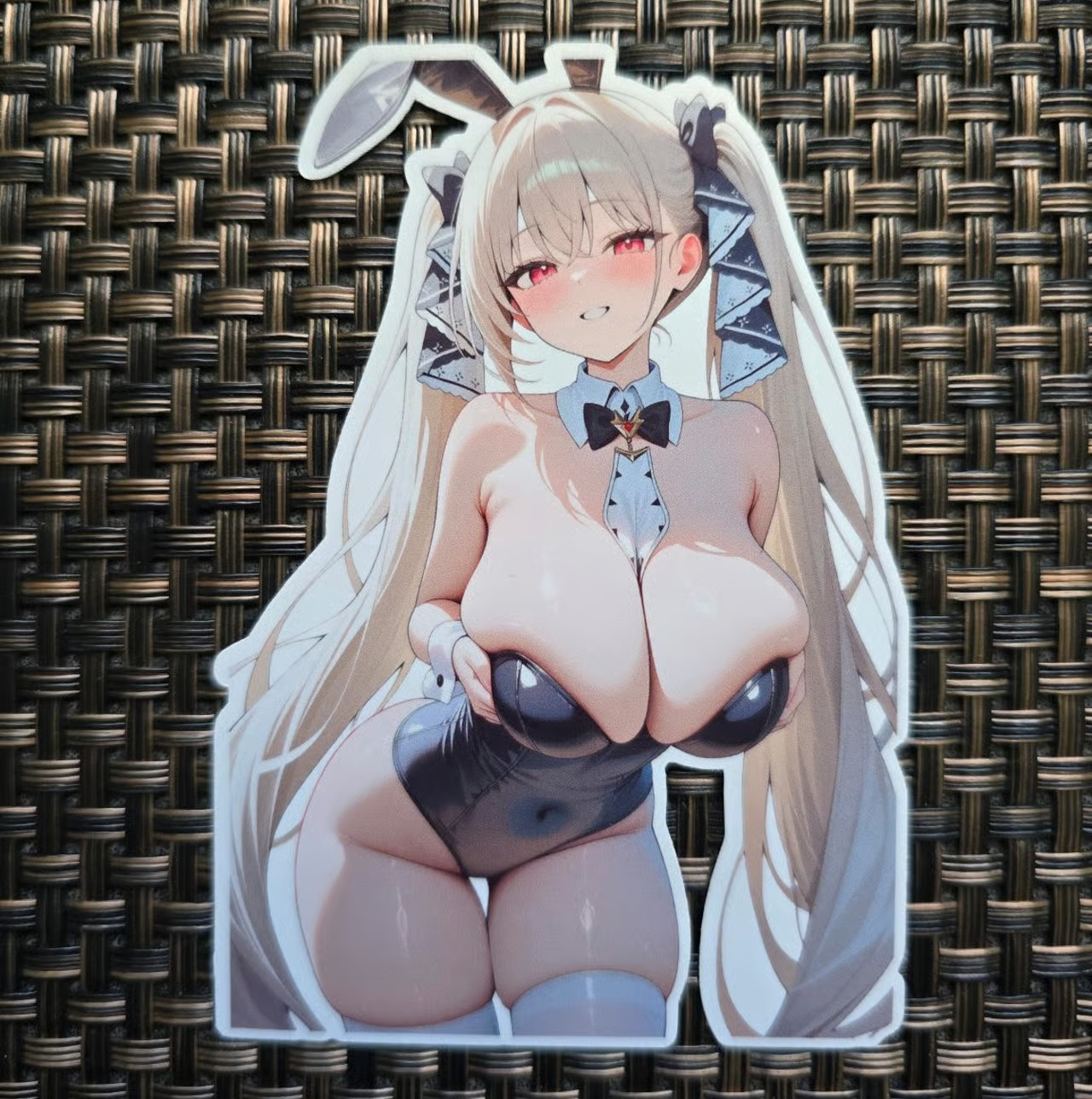 Formidable Azur Lane black bunny suit waifu sticker
