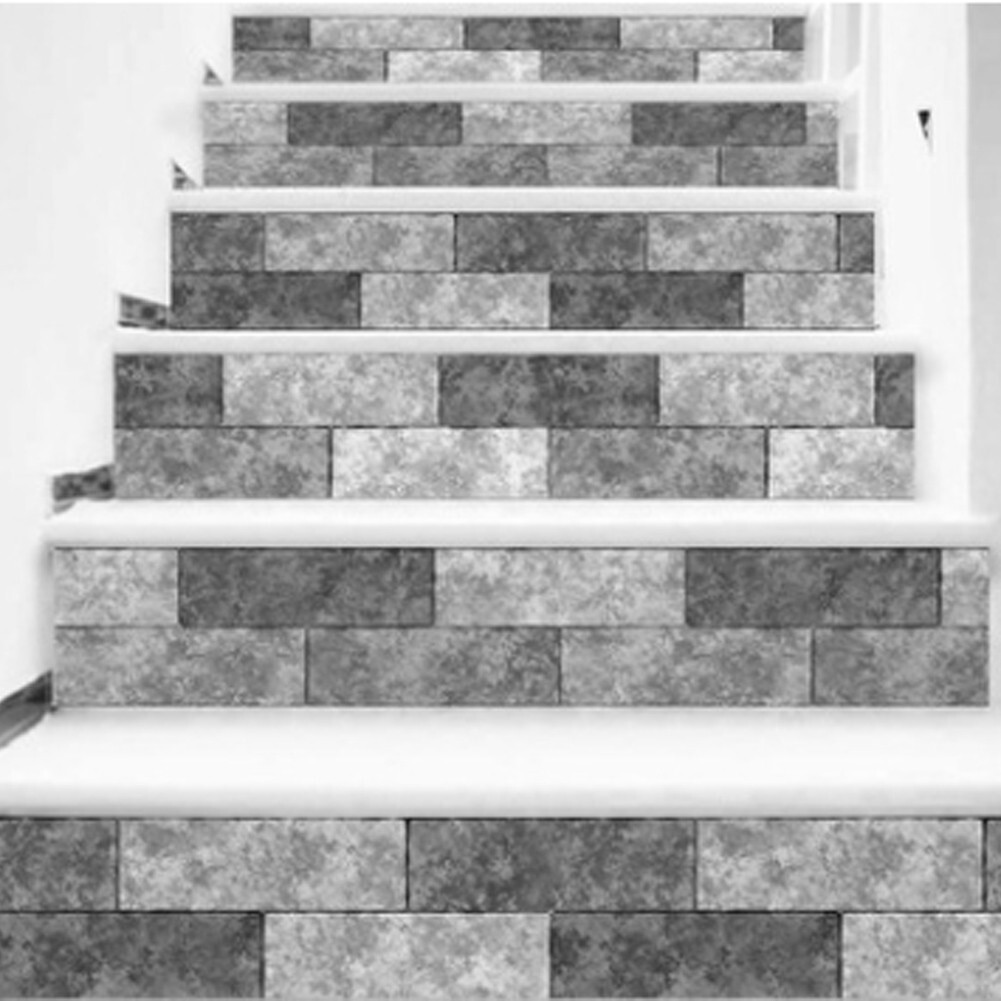 Simulation Brick Grain Pattern Stair Sticker Self-Adhesive Wall Decal Floor