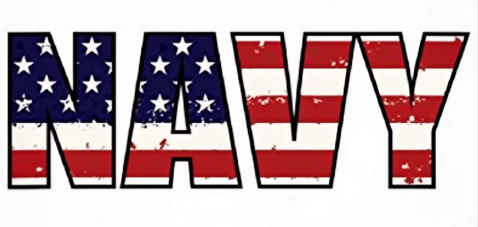 U.S. Navy American Flag Style Multicolor Vinyl Decal – Self-Adhesive Sticker