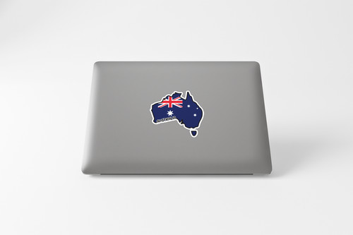 Australia Map Flag Sticker Decal