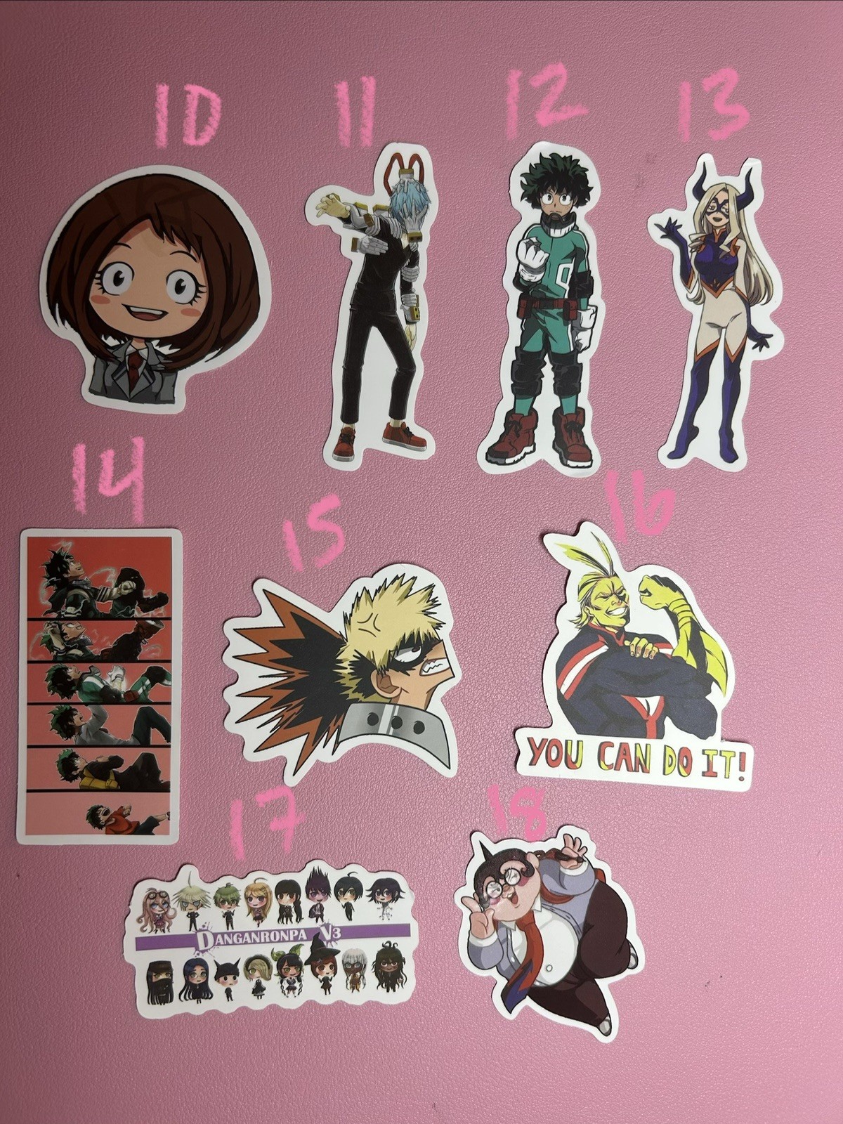 My Hero Academia And More Anime Stickers