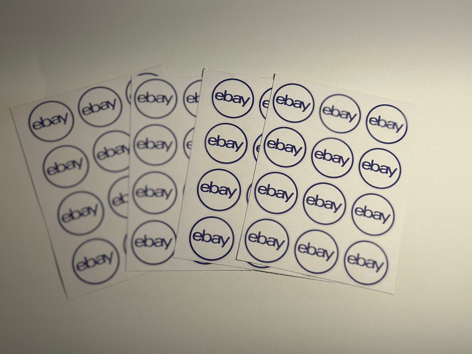 48 – 1” Round eBay Stickers For Shipping Letters Packaging Mail Purple Fast Ship