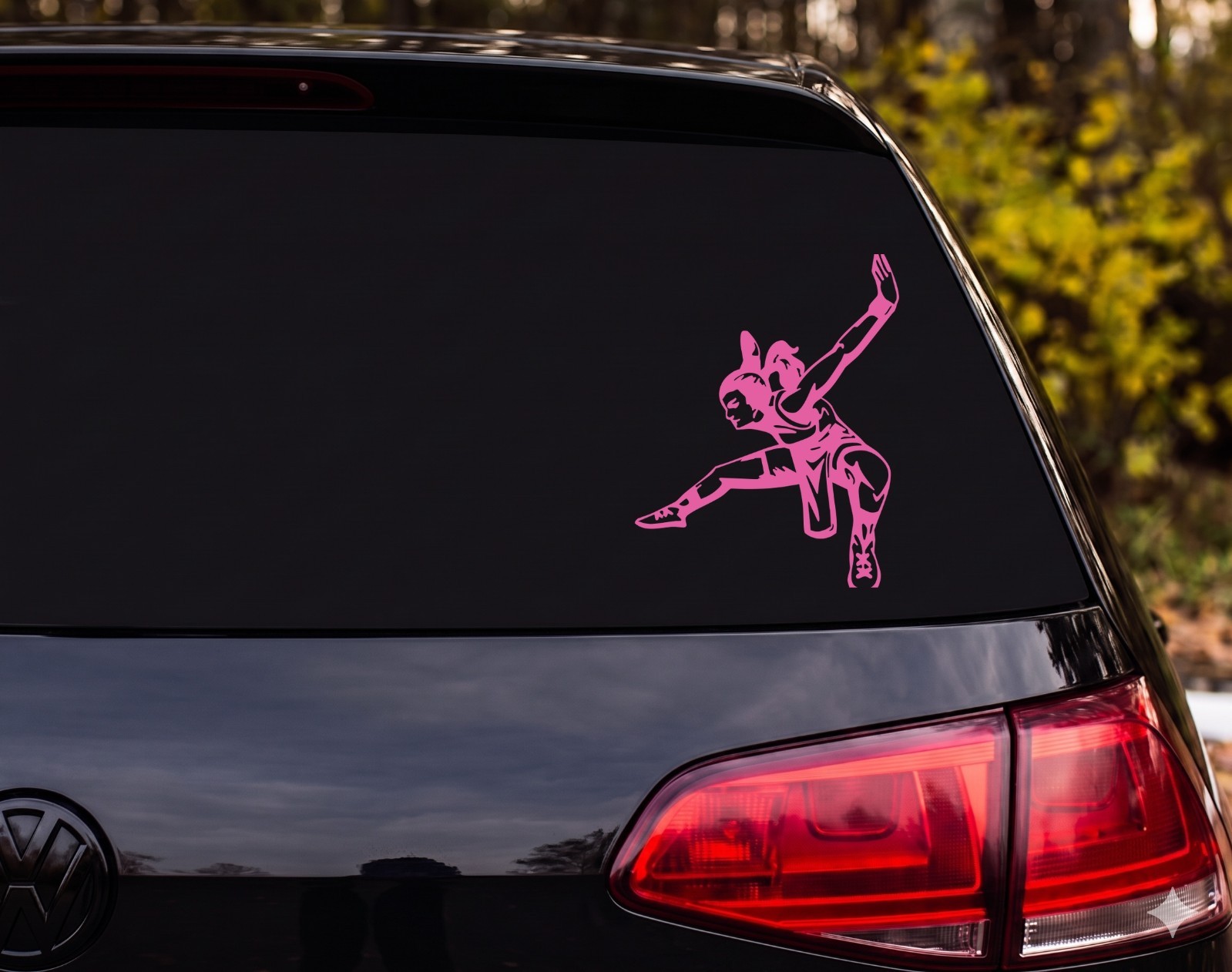 Female Wrestler Takedown Move Vinyl Decal Sticker Car Laptop | Wrestling Fan Gif