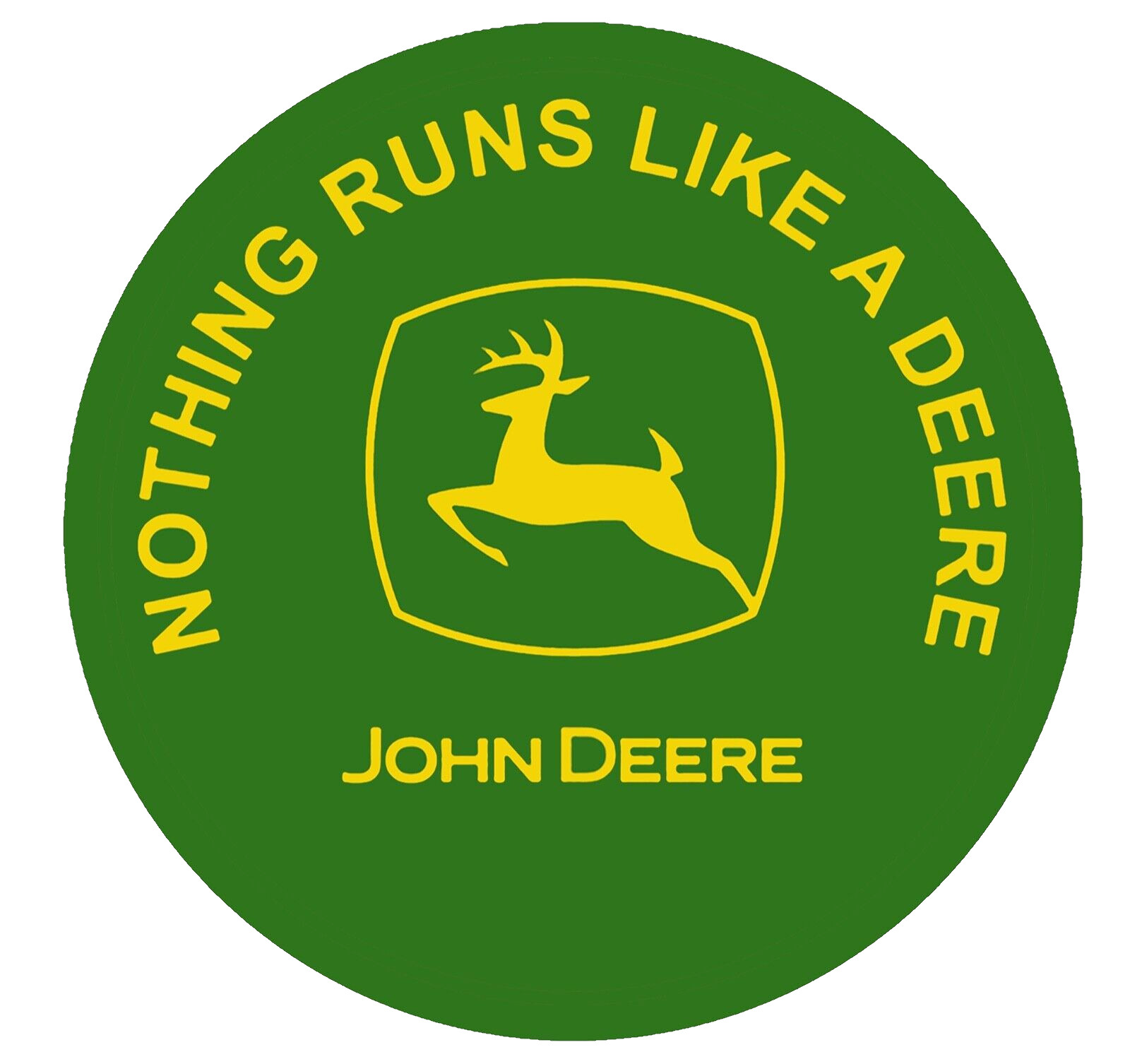 John Deere Vintage Tractor Logo Vinyl Sticker/Decal 01
