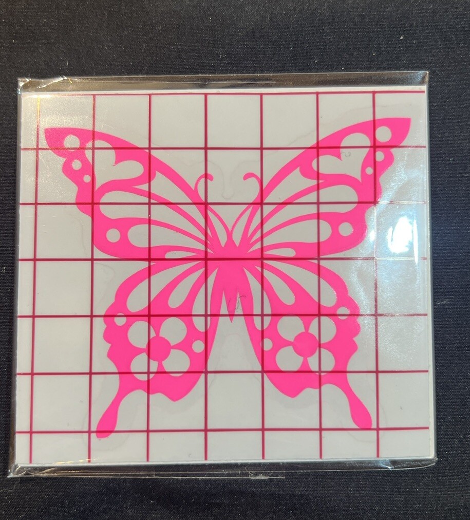 Hot Pink Vinyl Decal Butterfly / Brand New Homemade..