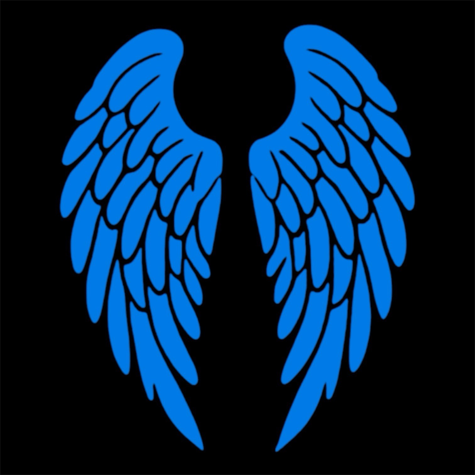 Angel Wings Decal for car Windows Laptops most Smooth Surfaces
