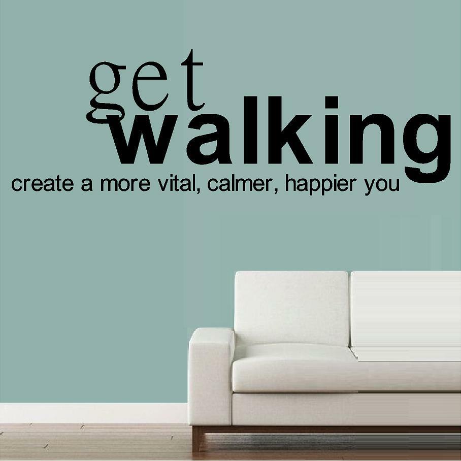 Get Walking… Vinyl Decal Home Décor 10" x 20"