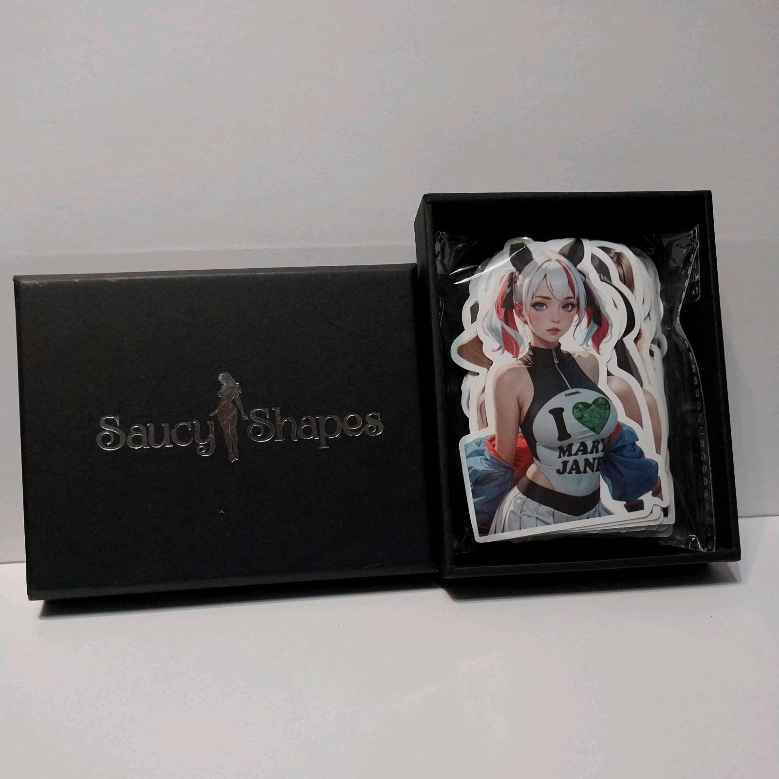 Saucy Shapes 50 pcs Anime Girl. New-Weed Stickers. Women Beautiful Gorgeous.