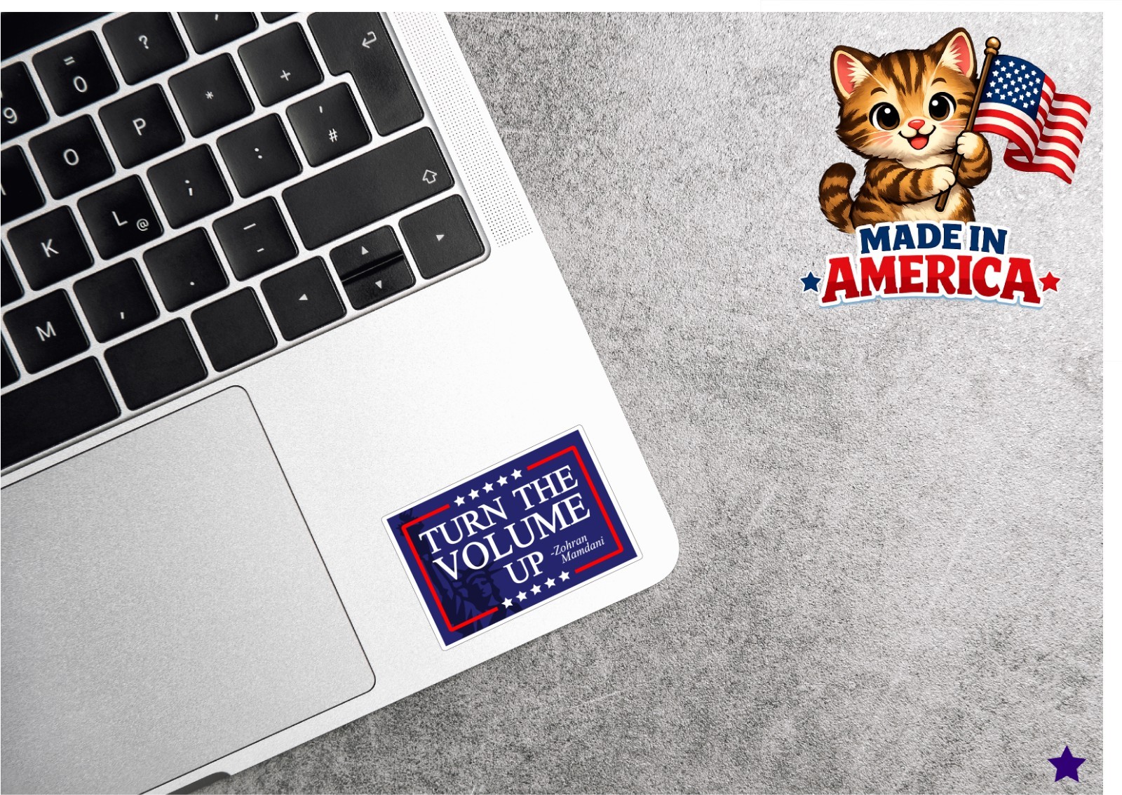Turn the Volume Up Decal Sticker Zohran Mamdani NYC Statue of Liberty New York