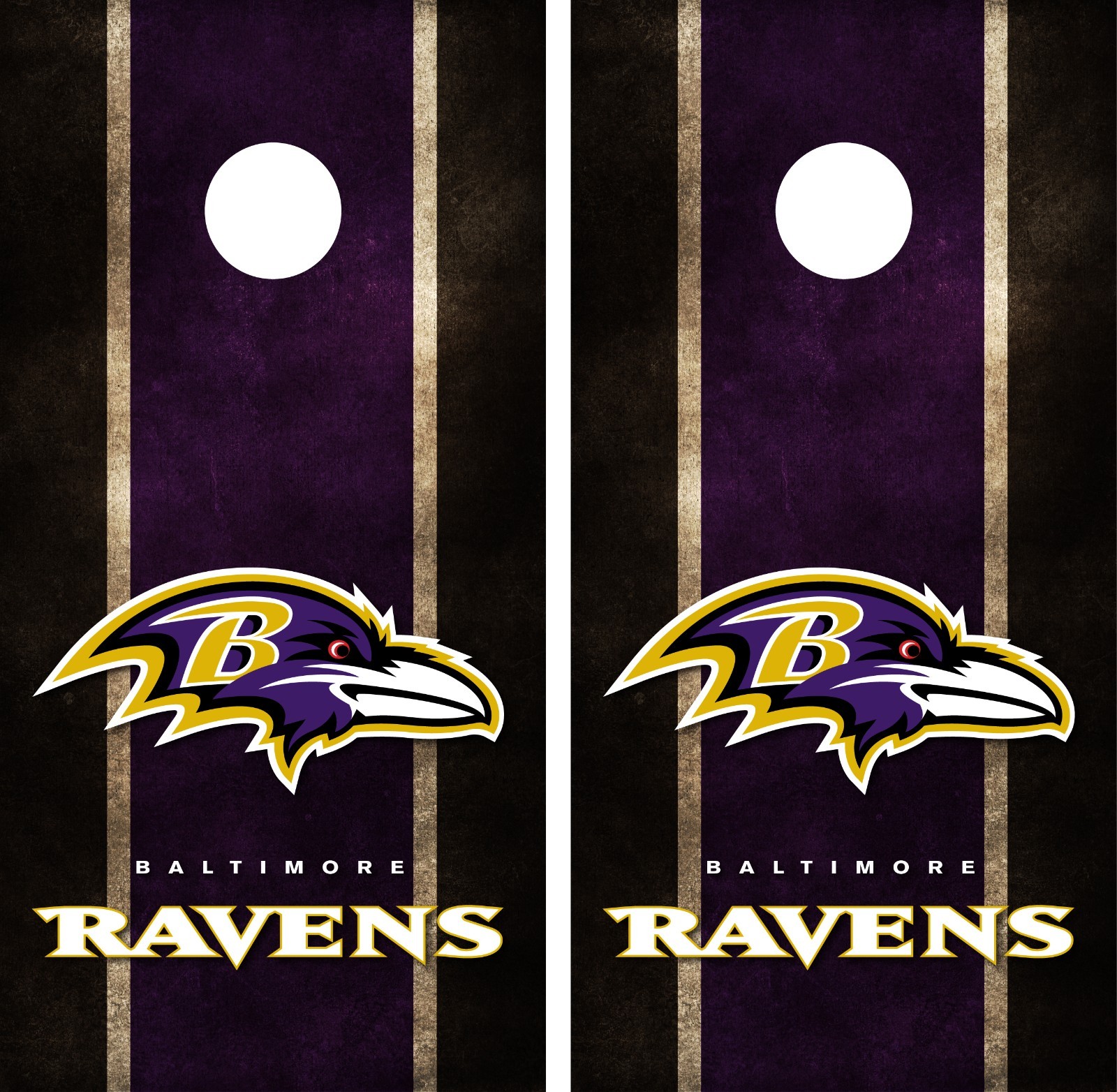 Baltimore Ravens Cornhole Board Decal Wrap Wraps