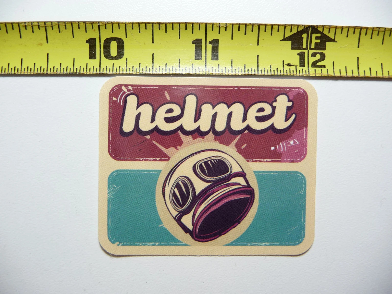 MOTORCYCLE HELMET SMALL STICKER DECAL FUN FUNNY ILLUSTRATIONS FUNNY