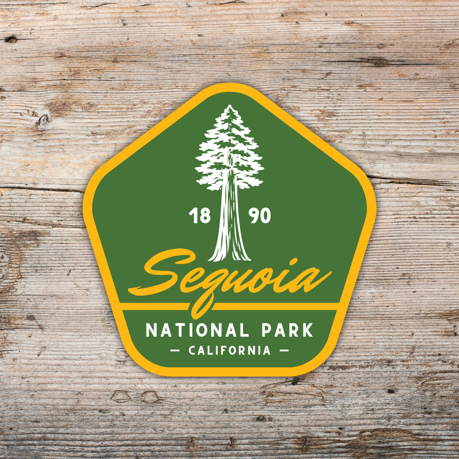 Sequoia National Park Sticker Retro California Tree Travel Vinyl Decal
