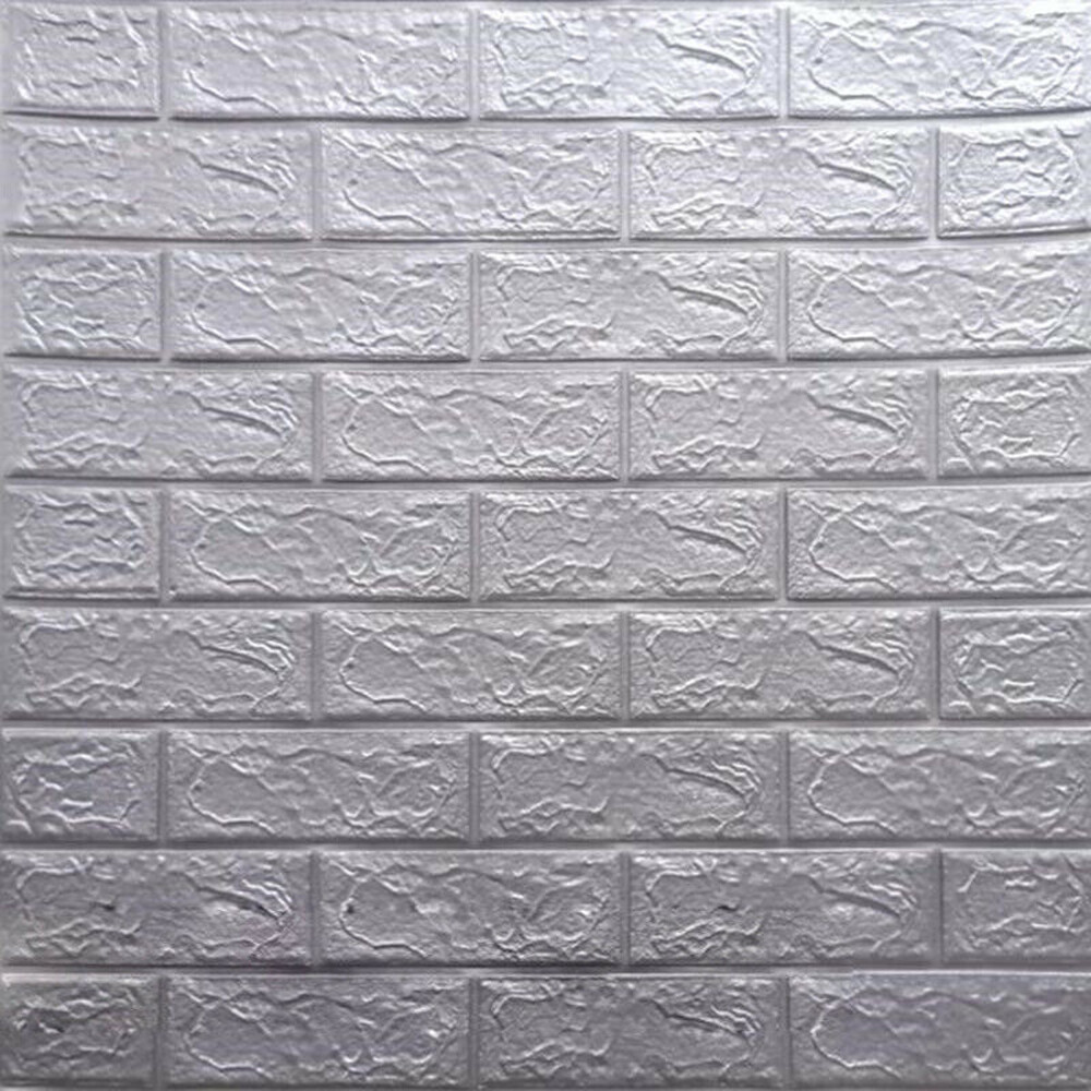 10PCS Large 3D Soft Tile Brick Wall Sticker Self-Adhesive Waterproof Foam Panel