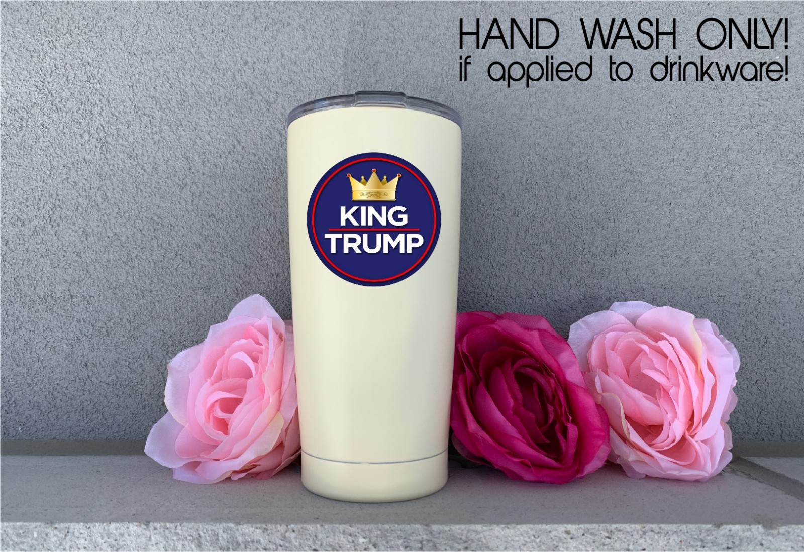 King Trump Decal Sticker Crown Funny MAGA Political Support Protest USA 47 Kings