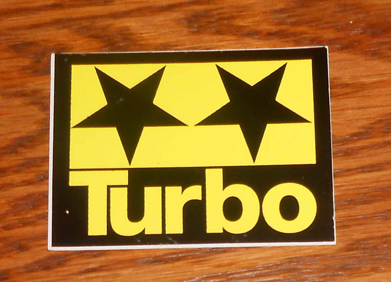 Turbo Sticker Decal Rectangle Promo 2.5×2
