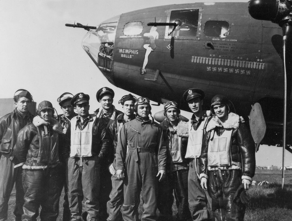 Memphis Belle Left and Right Peel and Stick Vinyl Decal STKR-MB