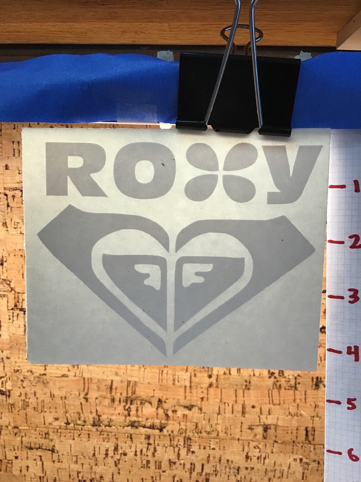 Roxy Quiksilver Heart 4" – White -Vinyl Decal Sticker -Y7-2-476