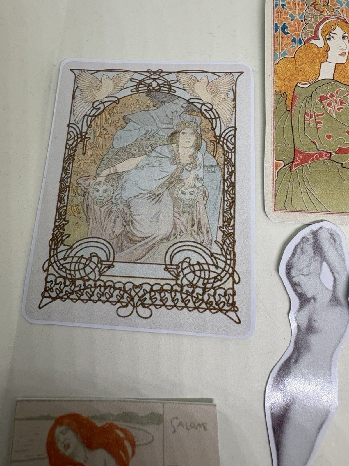 Vintage Style Sticker Set Art Deco Vintage Beautiful Women In Art History #Mood