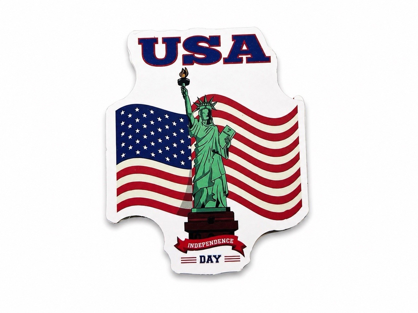 4th of July Patriotic Stickers Set 7 USA Flag Decals 2in Free Ship