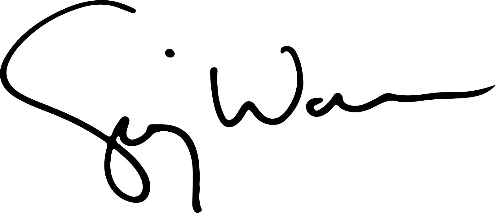 Sigourney Weaver vinyl decal sticker autograph signature Alien Ghostbusters